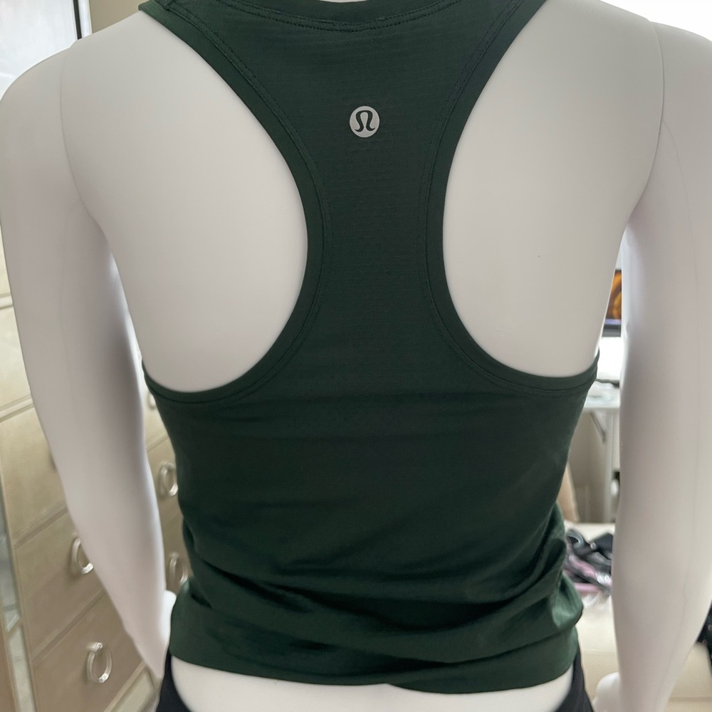 Lululemon Dark Green Racerback Tank Top